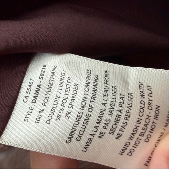 NWOT Melissa Nepton Damia faux leather mini skirt. Rare chocolate color. Large - Picture 8 of 8